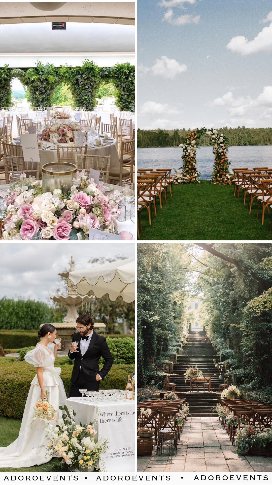 Collage of Park Wedding