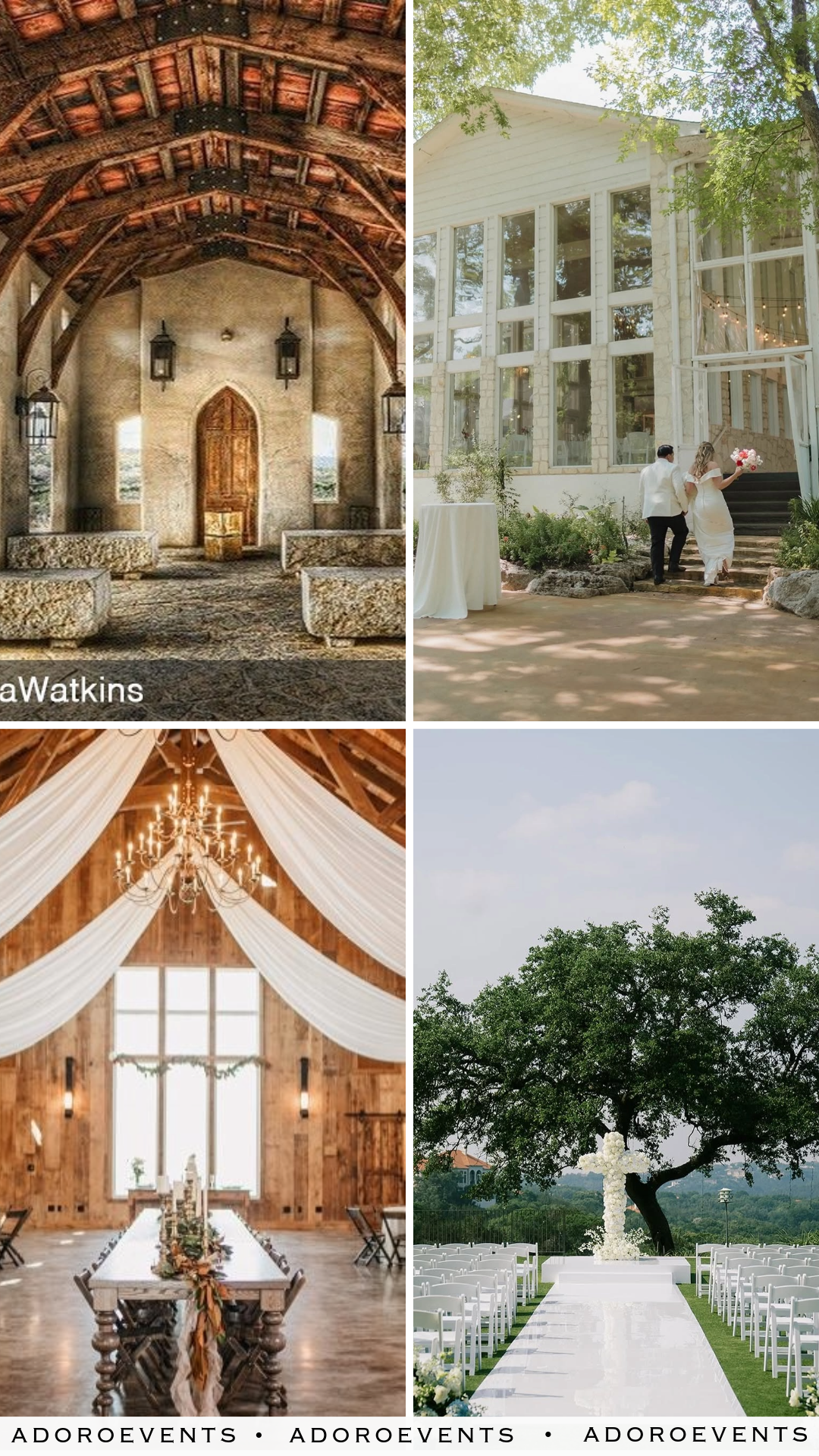 Collage of Wedding Venues in Austin